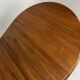 Vintage round teak dining table solid wood danish design 70s