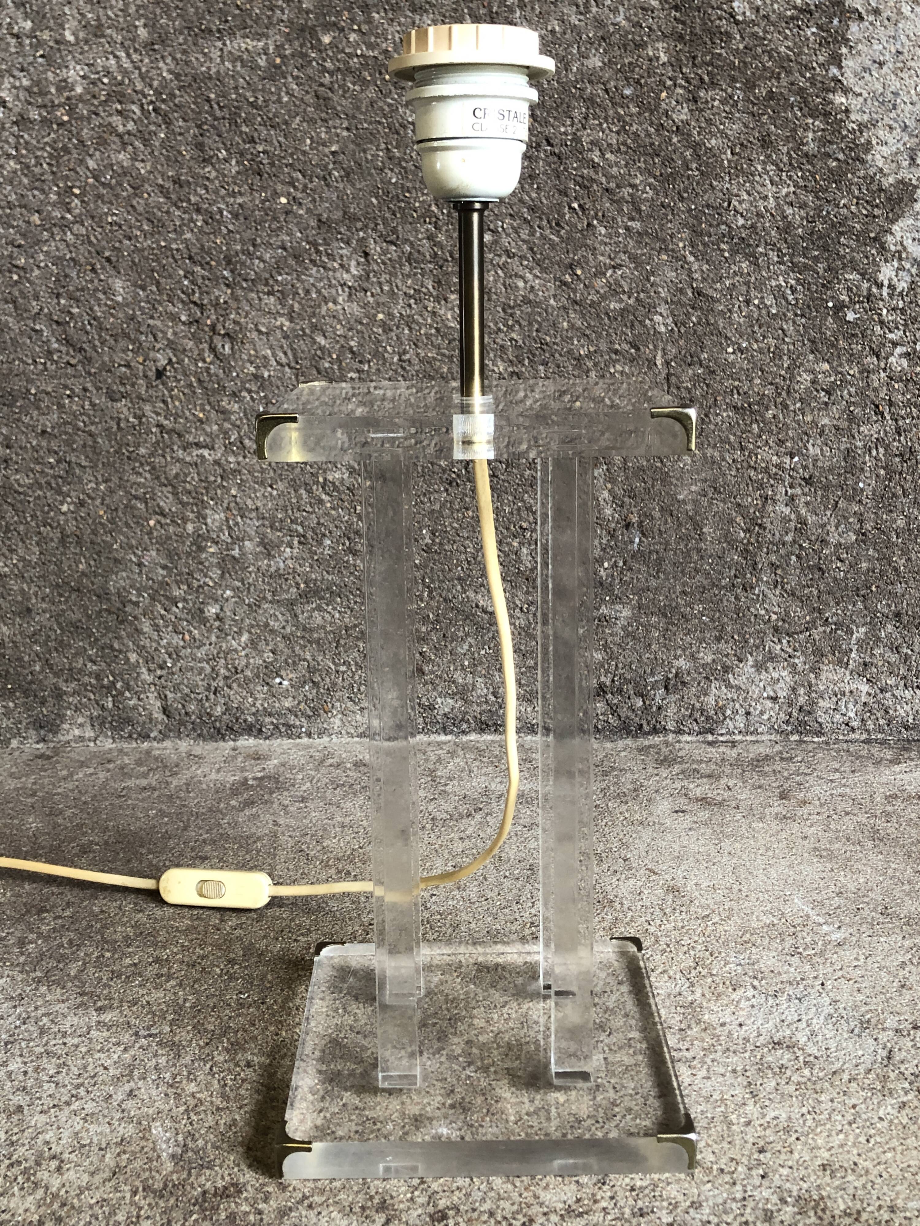 Lampe plexi David Lange, 1970 pour Roche Bobois