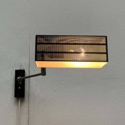 Mid-century German minimalist wall lamp model Flamingo by BUR, Bünte & Remmler Leuchten, 1960s.