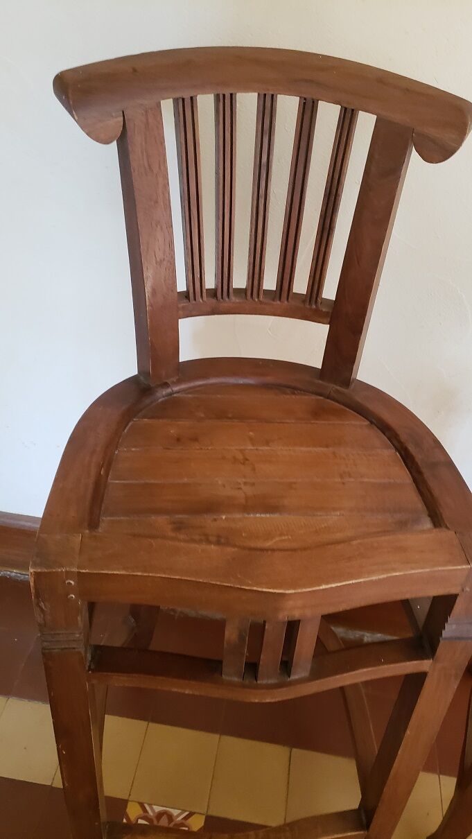 Pair of Arts and Crafts stools