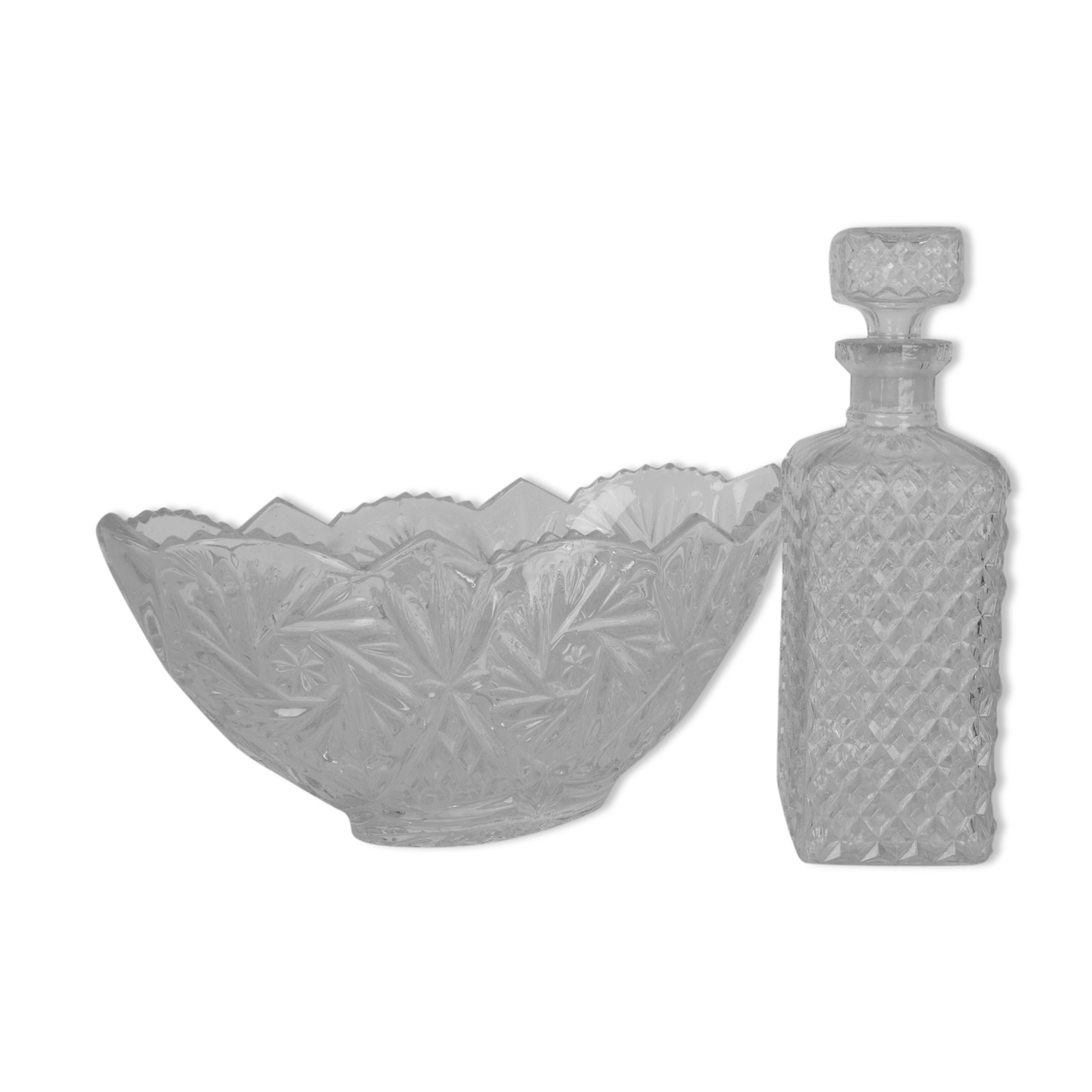 Mid-century set of bowl and carafa,1960's.