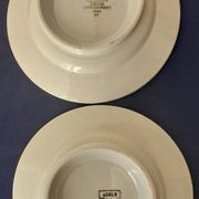2 plats à gâteaux sur pied. Modèle Adèle de Digoin Sarreguemines.  Ann