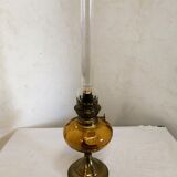 Smoked glass kerosene lamp