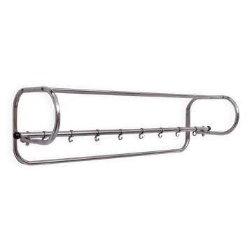 Art Deco Chrome wall Coat Rack Holland 1930s