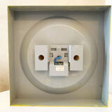 Yellow Metal Wall Light by Klaus Hempel for Kaiser Leuchten, 1970s