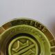 Green advertising ashtray in vintage slip from the Meuse its fine beers