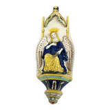 Former font of collection in faience of quimper hb. angel