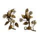 Gold Gilded Tole Sconces Set of 2