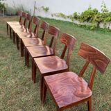 Lot de 8 chaises bistrot design Fameg