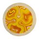 Orange Yellow Round "Amoebe" Desso Carpet