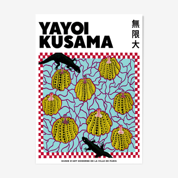 Affiche d'exposition Yayoi Kusama