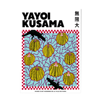 Affiche d'exposition Yayoi Kusama