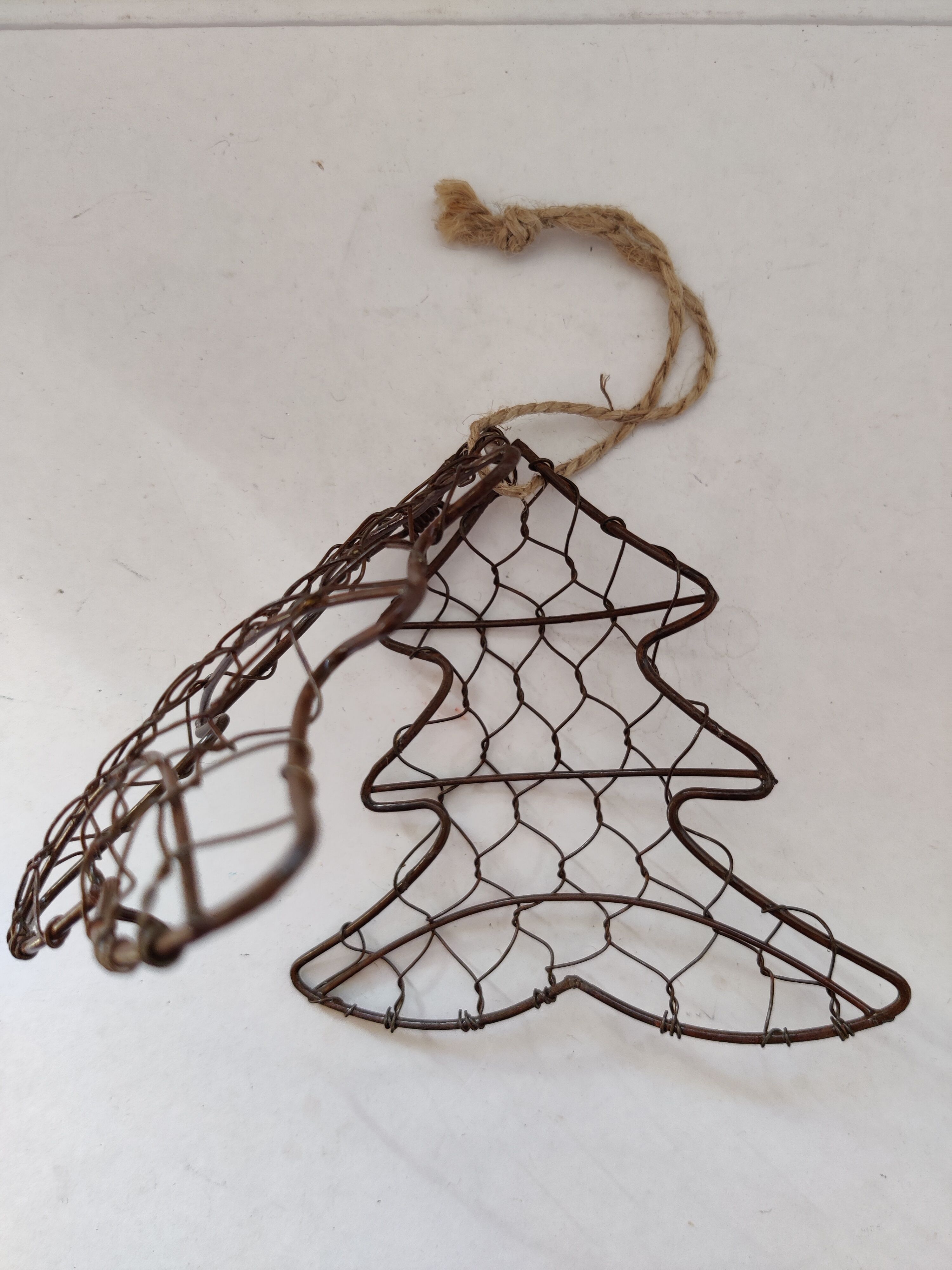 Vintage Christmas tree mesh hanging box