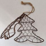 Vintage Christmas tree mesh hanging box