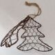 Vintage Christmas tree mesh hanging box