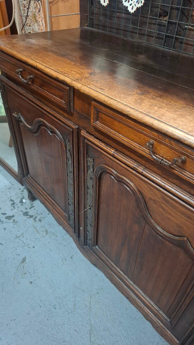 Low oak sideboard
