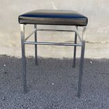 Stool year 70 skaï and chrome metal