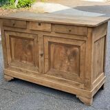 Louis Philippe sideboard renovated in solid oak, 18th century