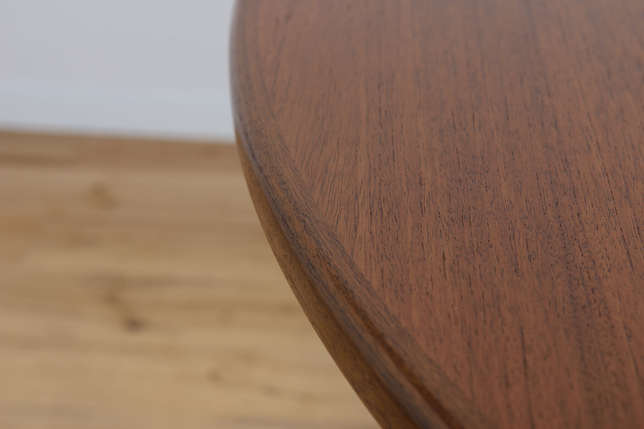 Mid century oval teak extendable dining table from mcintosh, 1960s