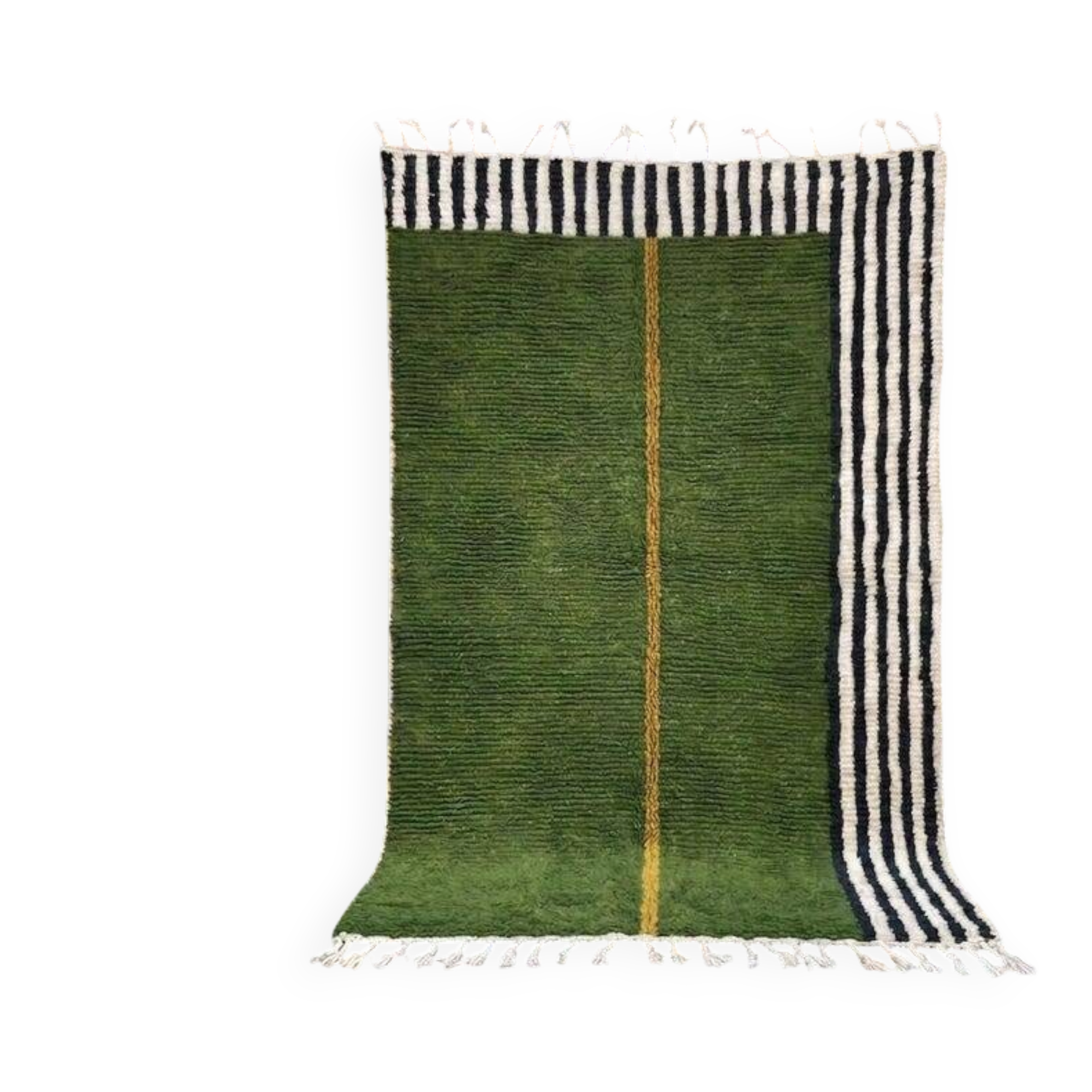 Magnificent handmade green rug 270cm x 150cm