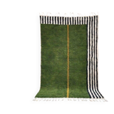 Tapis vert artisanal 270cmx150cm