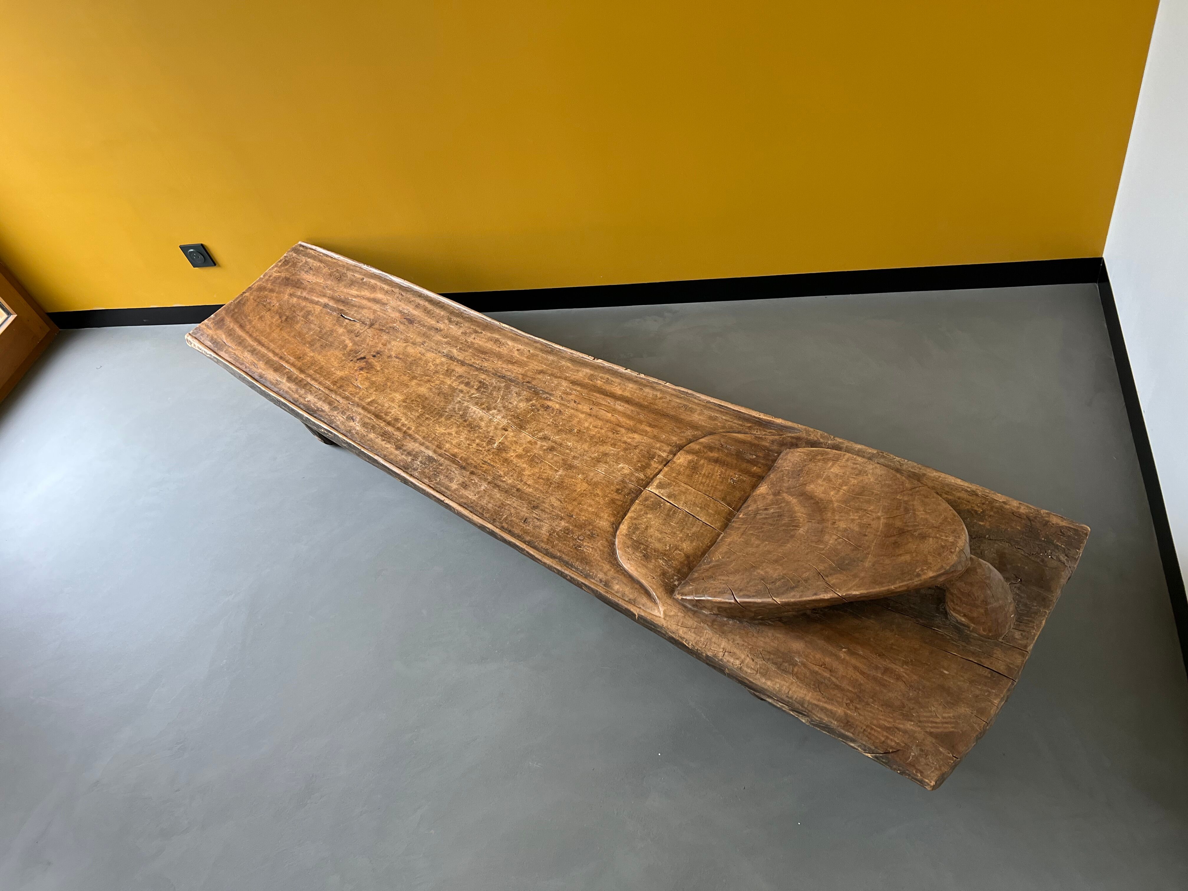 African Senoufo bench, bed, Ivory Coast, 50s