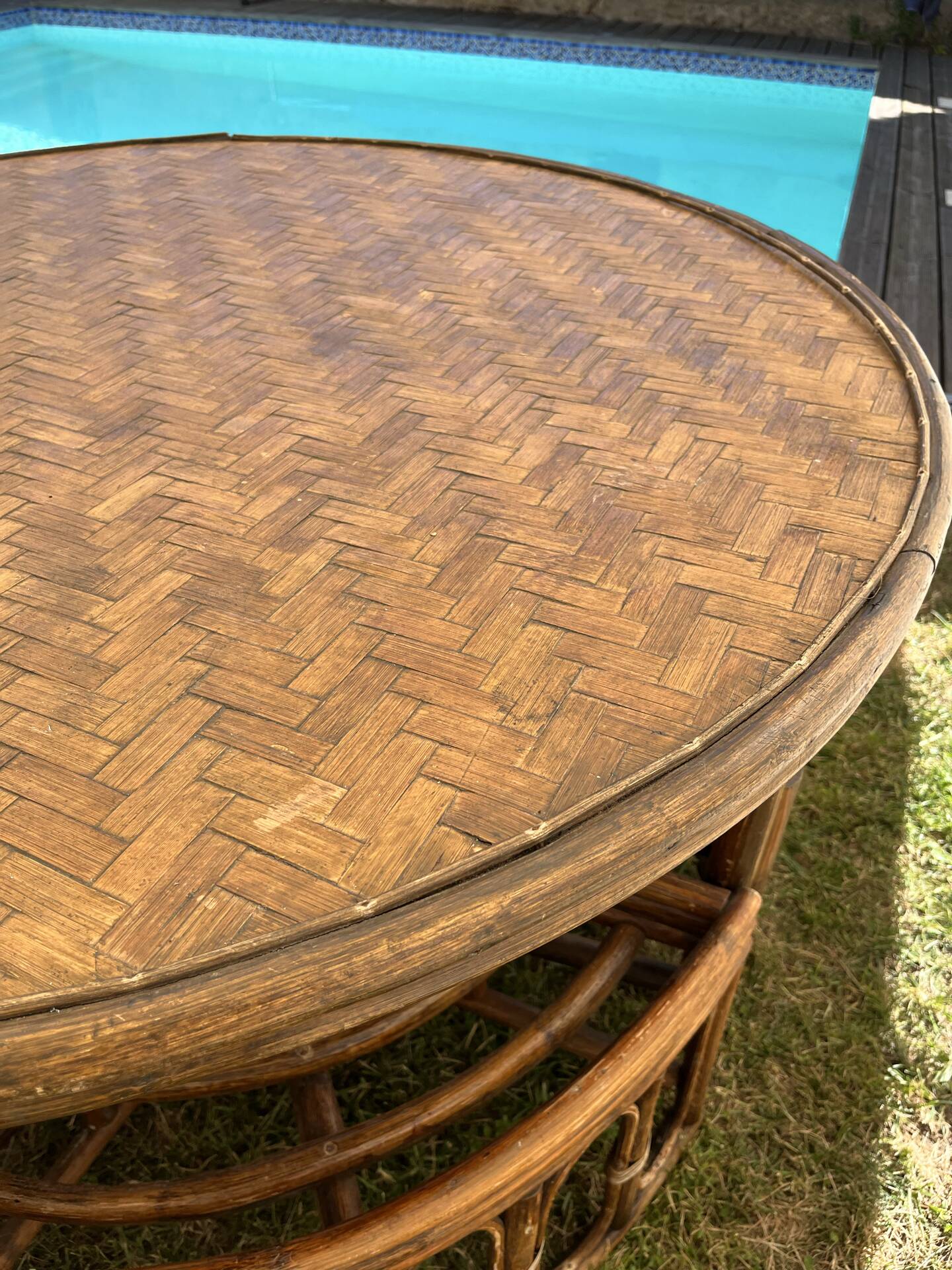Rattan garden furniture