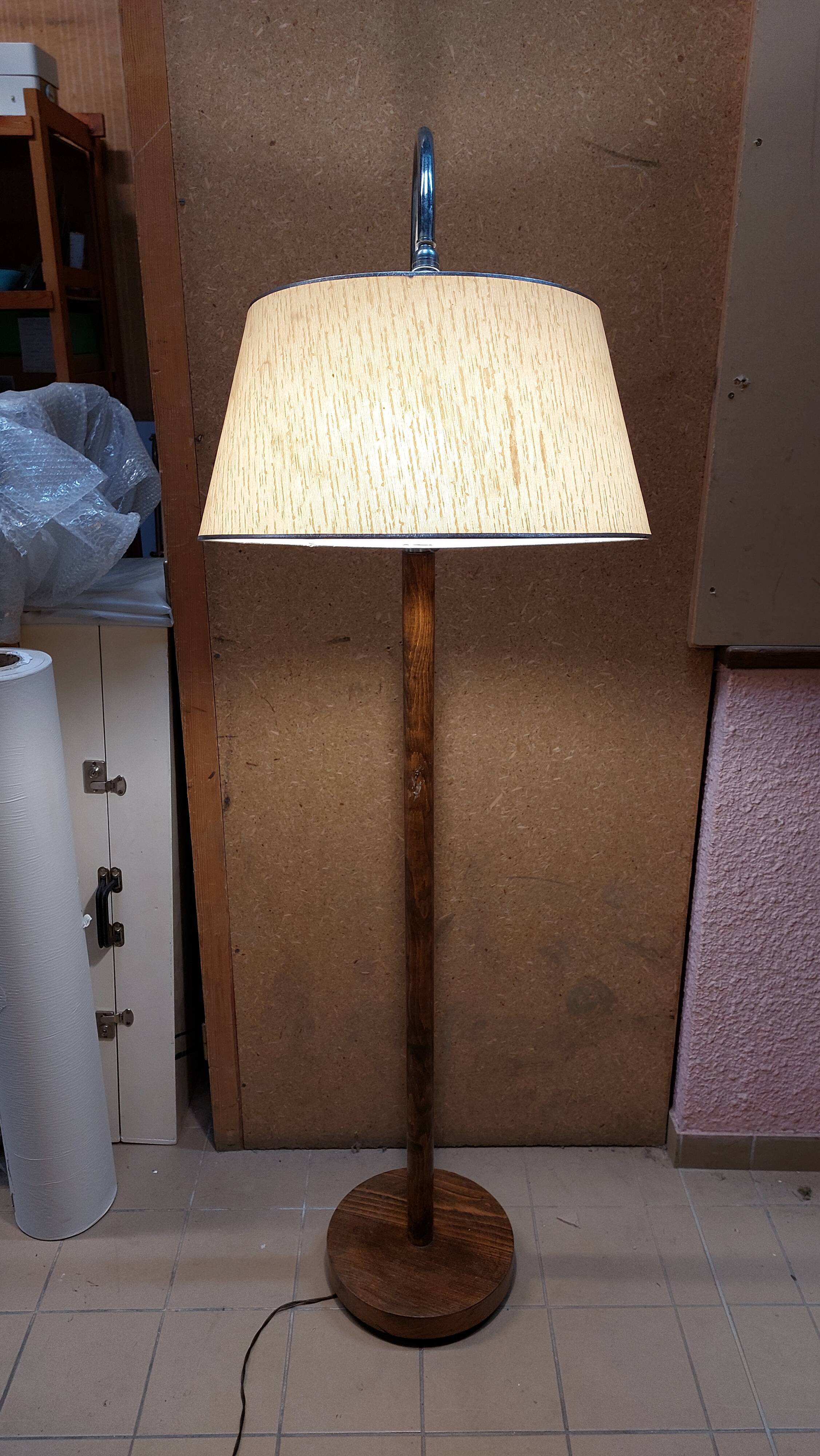 Vintage Reading Floor Lamp with adjustable height