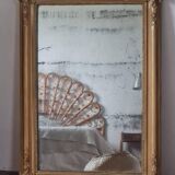 Antique rectangular mirror with moldings 103 x 68