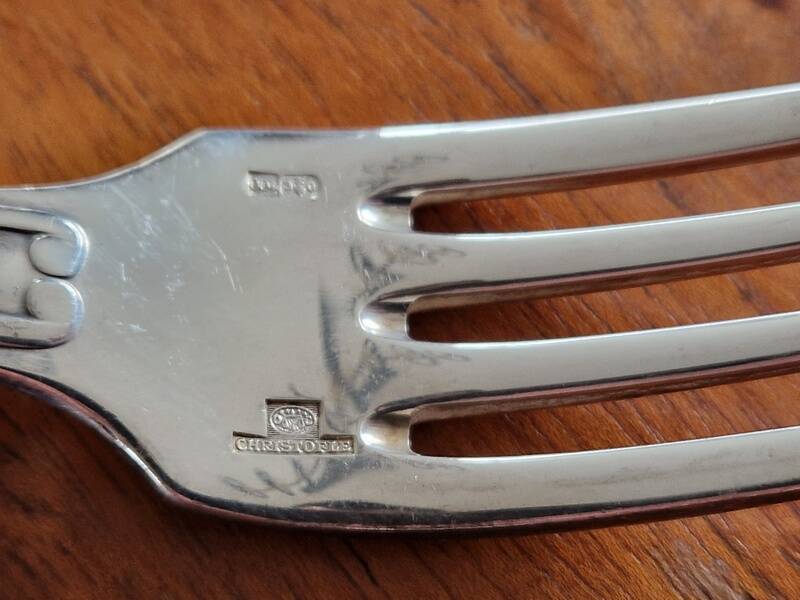 Christofle, Paris - Set of 12 table forks - Vendôme model