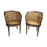 Pair of mahogany chairs
