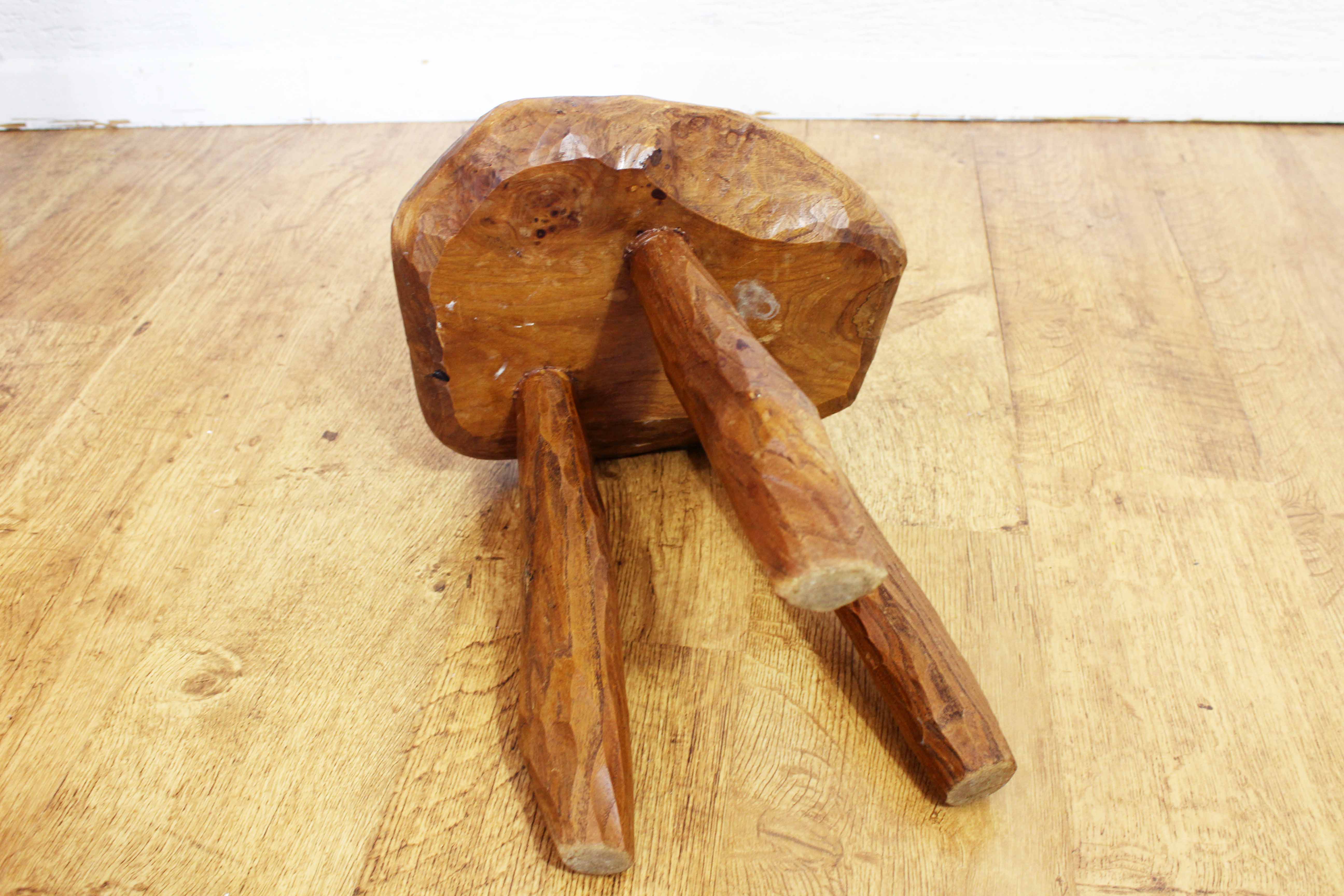 Vintage solid wood stool