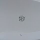 Plat ovale bleu