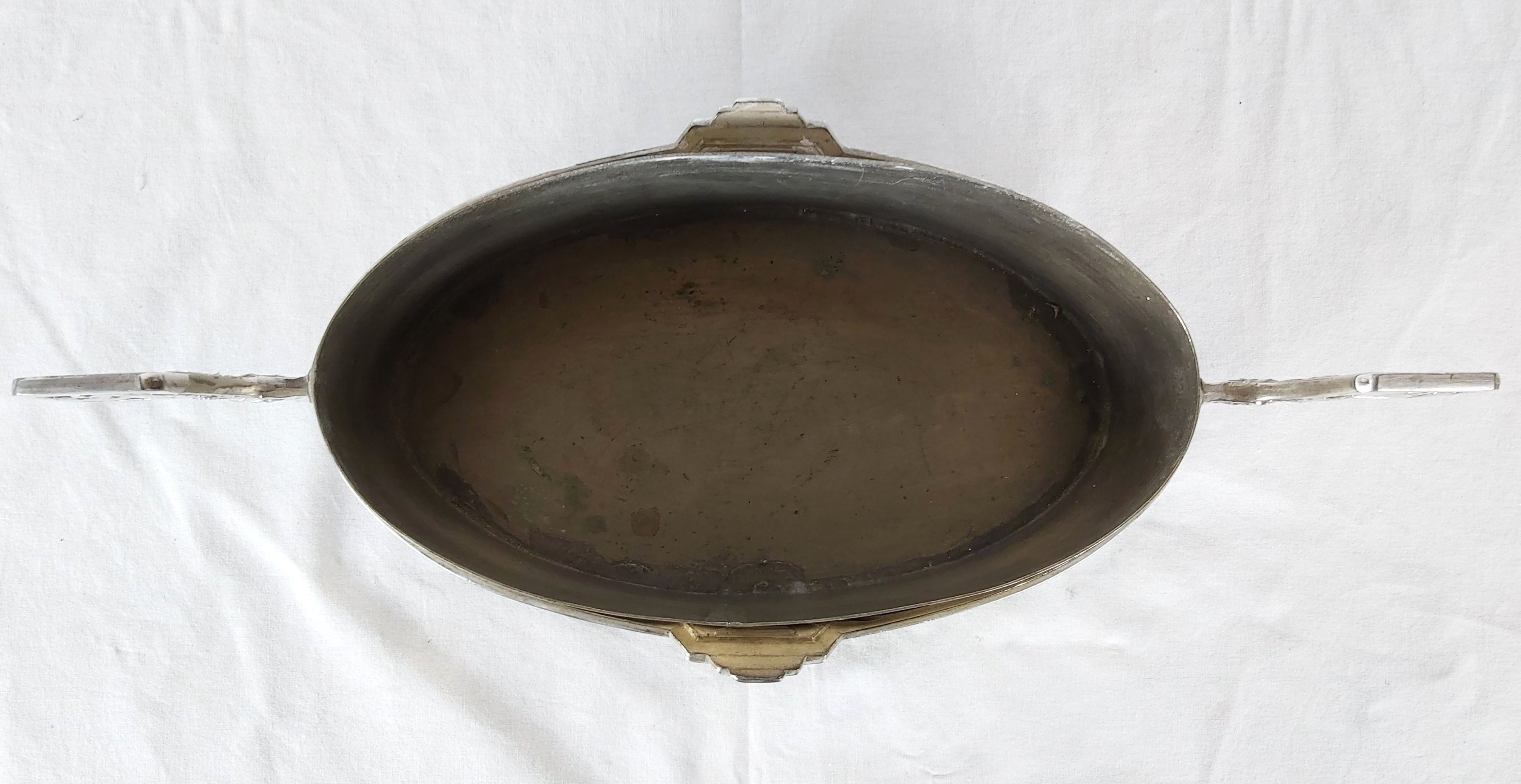 French Art Decó jardinière, from the 1930s, in silver plated from Dilecta orfevrerie