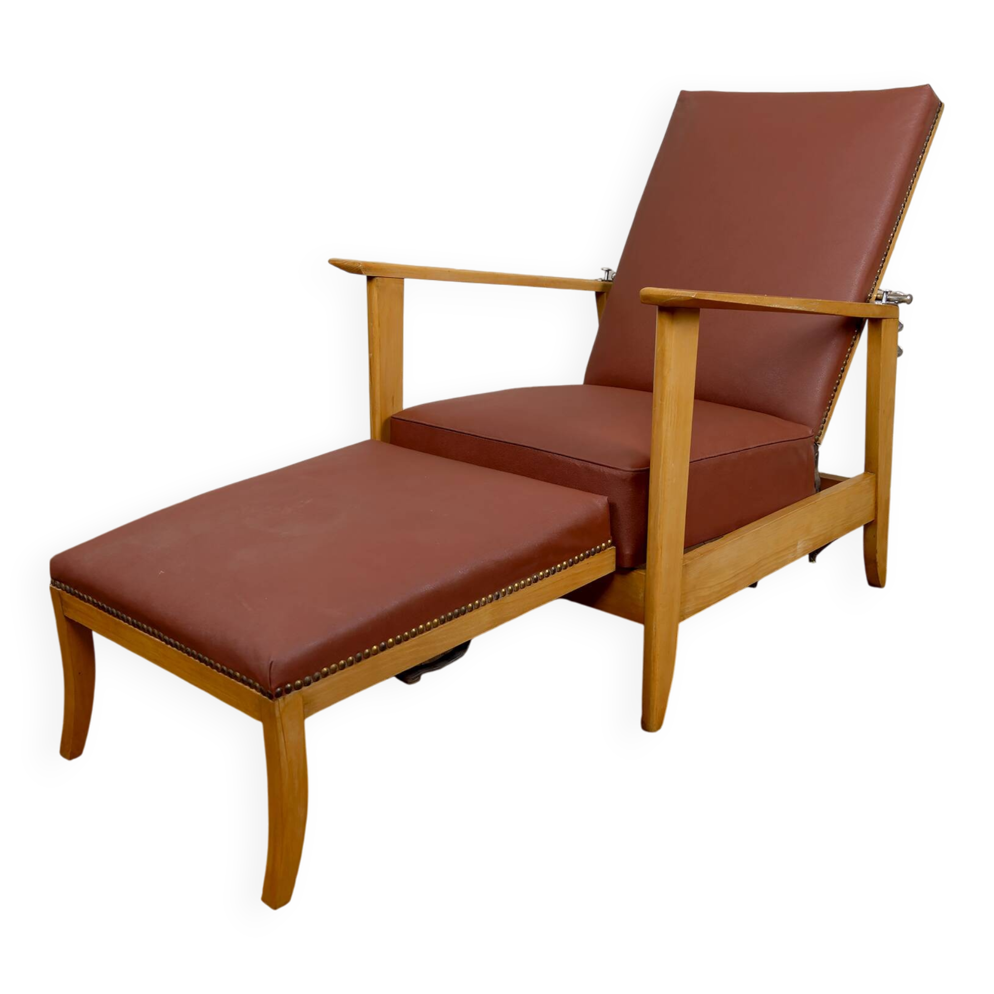 System armchair, Morris Art Deco chaise longue, France c. 1940