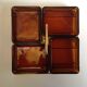 Glass and gold metal aperitif tray