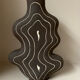 Raw black stoneware vase