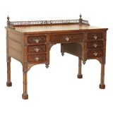 Chinese Chippendale bureau restored by Edward & Roberts