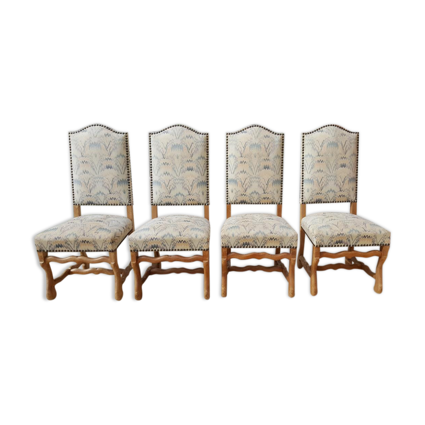 4 chairs Louis XIII called Sheep's Bone