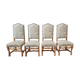 4 chairs Louis XIII called Sheep's Bone