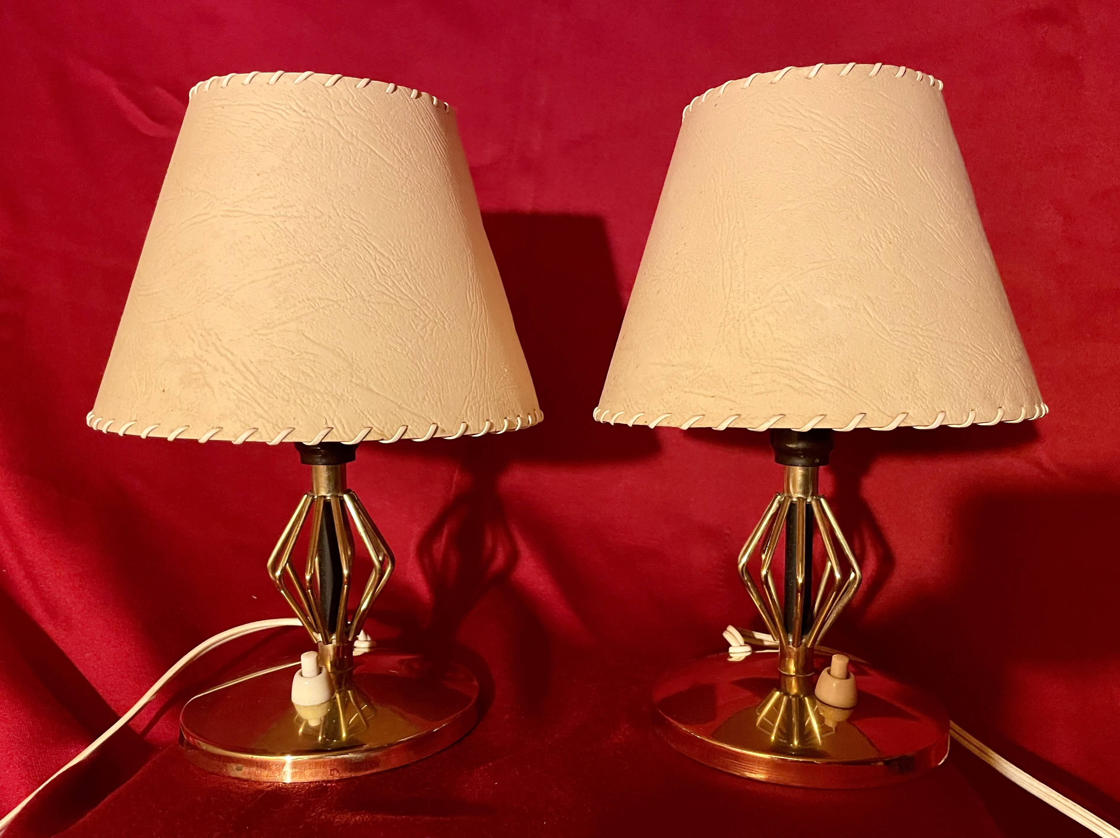 Lot de lampes et appliques, des années 50