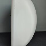 Large square ceiling/wall light in vintage opaline