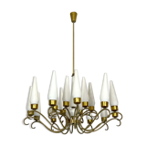 Arredoluce Monza 18 lights chandelier from 50s
