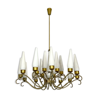 Arredoluce Monza 18 lights chandelier from 50s