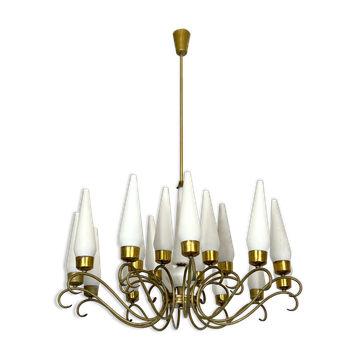 Lustre de 18 lumières Arredoluce Monza, des années 50