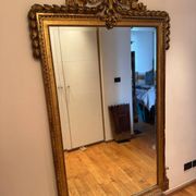 Large antique gilded carved wooden mirror – early 20th century