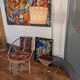1950s reading lamp – Formica and gold metal