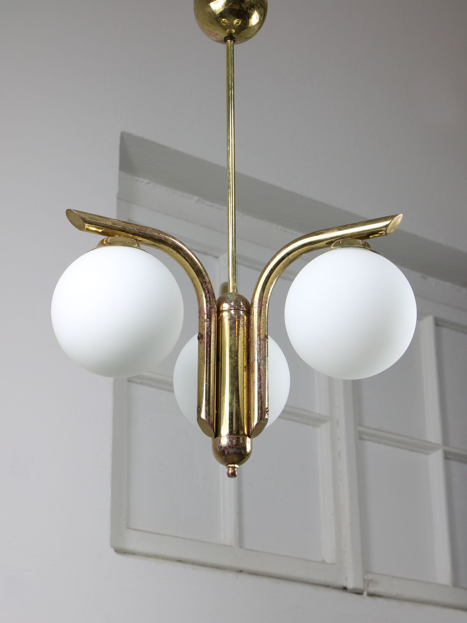 Vintage italian golden angel chandelier