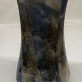 Belgian molten flamed stoneware vase by Lardinois