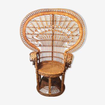 Fauteuil Emmanuelle peacock